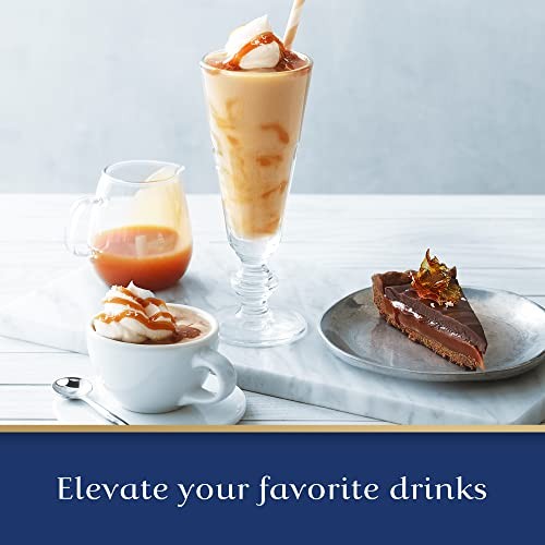 Ghirardelli Sea Salt Caramel Premium Sauce 16 Oz Squeeze Bottle (Pack of 2) with Ghirardelli Stamped Barista Spoon thumbnail
