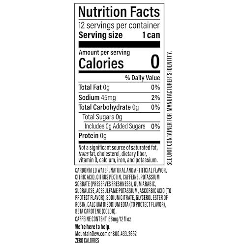 Mountain Dew Zero Sugar Soda Pop, Dirty Mountain Dew, Cream Soda Dew, 12 Fl Oz Cans, (12 Pack), Zero Calories, Zero Sugar thumbnail