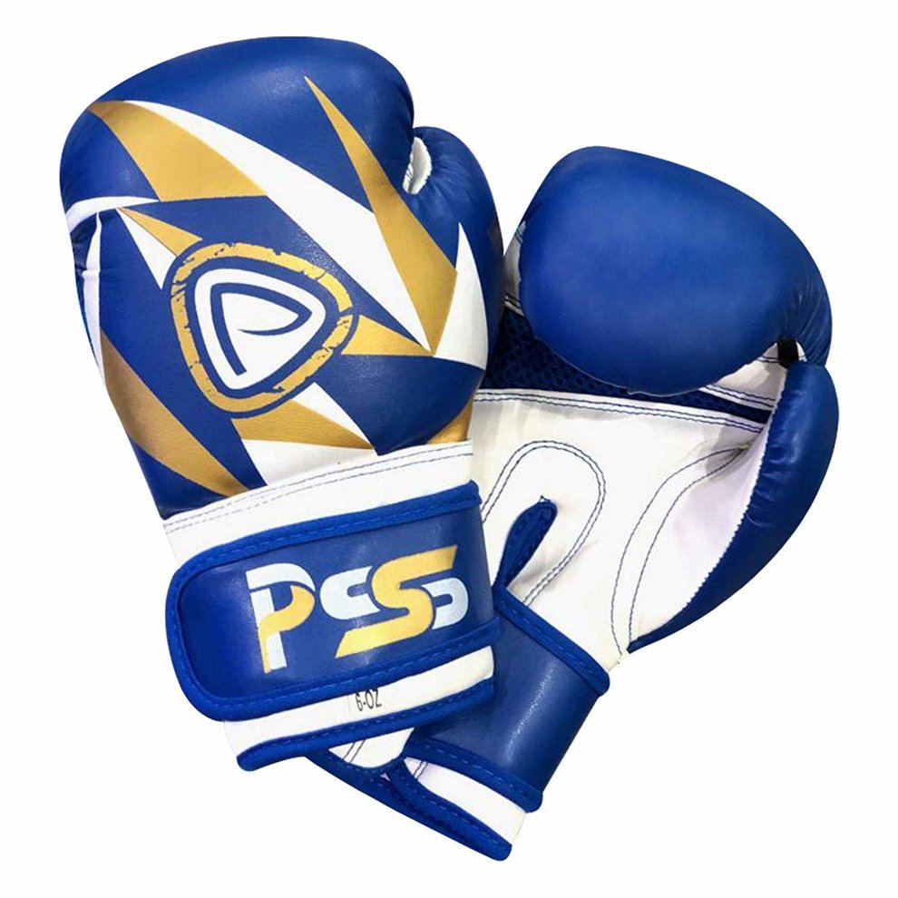 (4oz, Blue) Kids Boxing Gloves-Professional Training Punch Bag