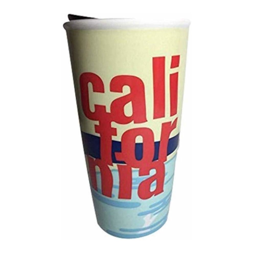 Starbucks California Beach Double Wall Traveler Mug Collector's Edition, 12 Oz.