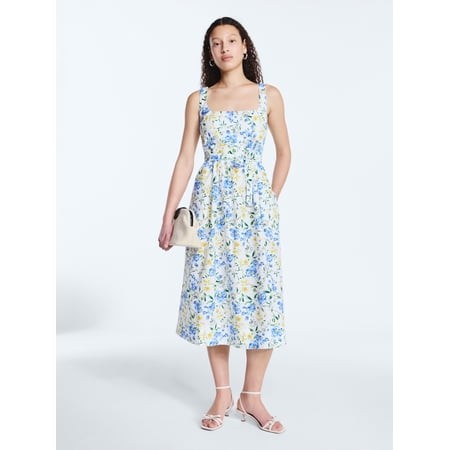 Free Assembly Women’s and Women S Plus Sleeveless Belted Cotton MIDI Dress  Sizes XS-4X