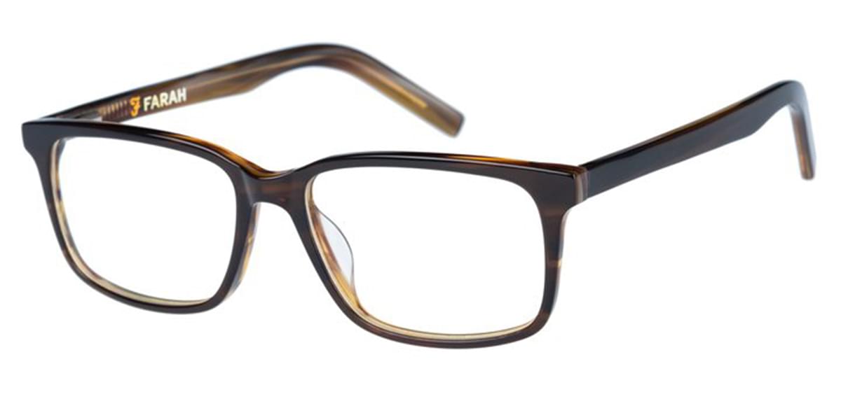 Farah FHO 1021 103 Men's Glasses Brown Size 56 - Free Lenses - HSA/FSA Insurance - Blue Light Block Available