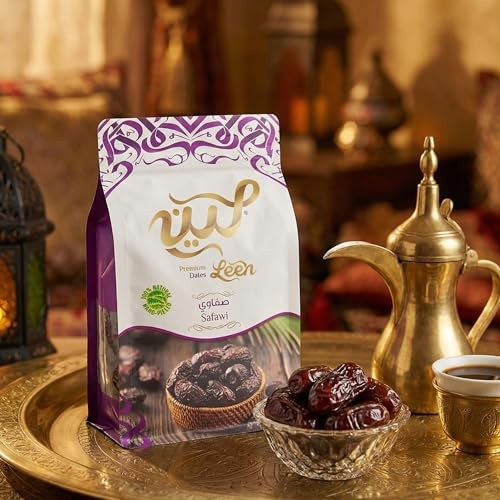 LEEN Safawi Dates Premium, 100% Natural & Hand-Picked Resealable Zipper Pouch | Soft, Naturally Sweet & Melt-in-Mouth | Authentic Dates from Al-Madina thumbnail