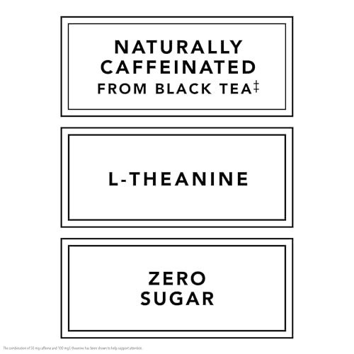 Pure Leaf Mental Focus Sparkling Real Brewed Iced Tea, Peach, 12 Fl Oz Cans (6 Pack), Caffeine, L Theanine, Zero Sugar, Zero Calories thumbnail