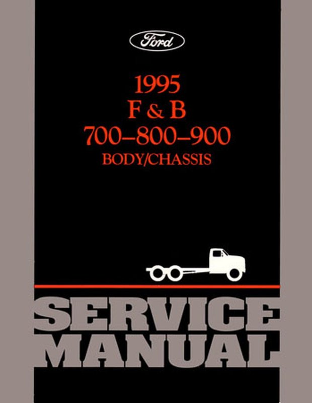 Bishko OEM Repair Maintenance Shop Manual Bound for Ford Truck Medium  Heavy Duty 1995