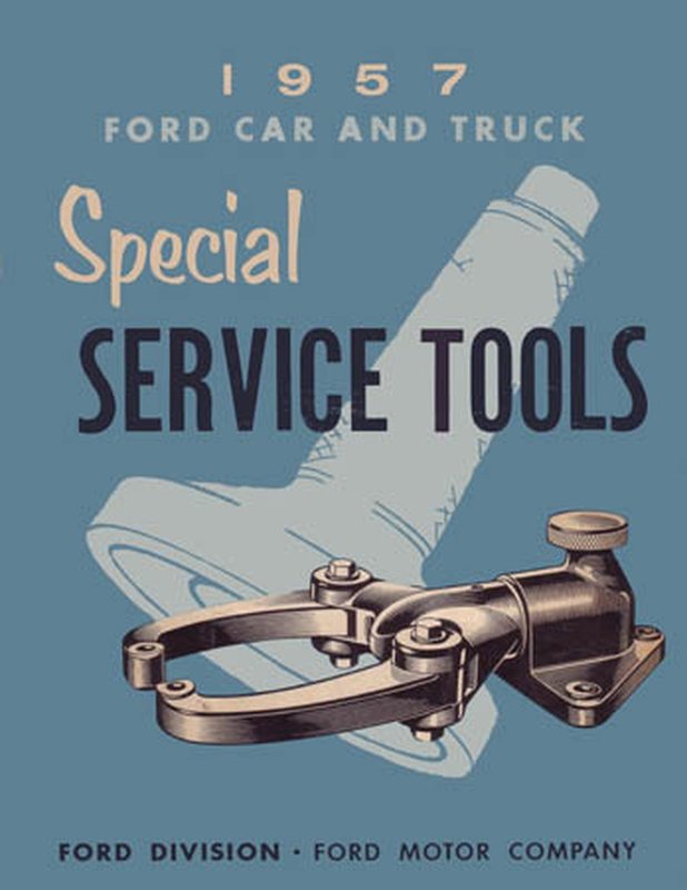 Bishko OEM Repair Maintenance Shop Manual Bound for Ford Special Service Tools 1957