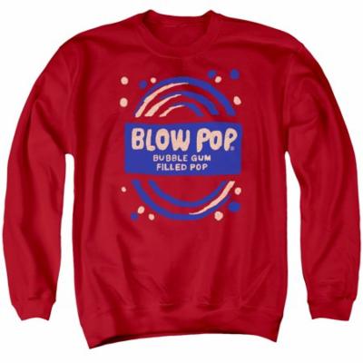 Tootsie Roll/blow Pop Rough - Adult Crewneck Sweatshirt - Red - 3x