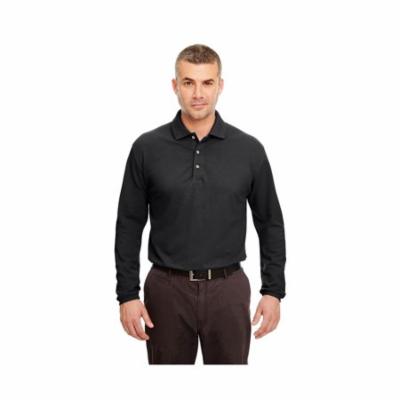 UltraClub Men's Long-Sleeve Classic Polo Shirt, Style 8532