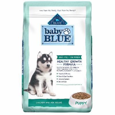 Blue Buffalo Baby Blue Grain Free High Protein Natural Chicken and Pea Recipe Dry Puppy Food, 20 Lbs.