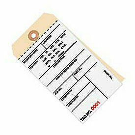 2 Part Carbonless Inventory Tag, 5500 - 5999, 500 Pack