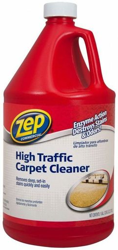 ZEP Carpet Cleaner Pet Stain Spot Remover Liquid 128 Oz High Traffic Case of 4