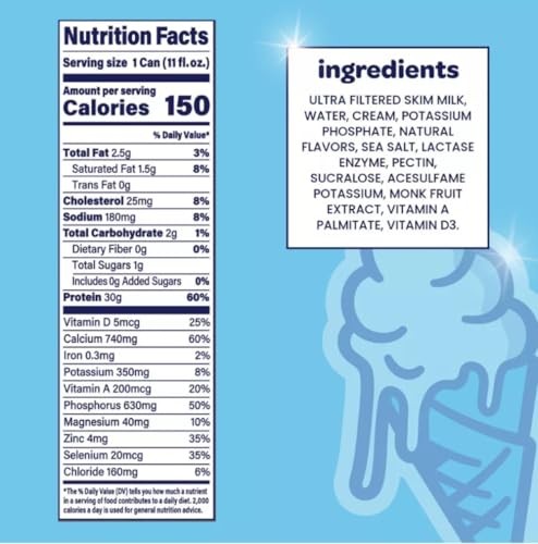 Nurri Protein Milk Shake Vanilla Flavor, 30g Protein, 1g Sugar, 150 Calories, 10 Vitamins & Minerals, 11 Fl Oz Ready-to-Drink Shakes, 15 Pack (Vanilla thumbnail