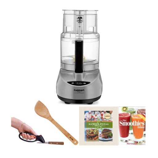 Cuisinart DLC-2007MBCY 7-Cup Food Processor with 2 Cookbooks Bundle