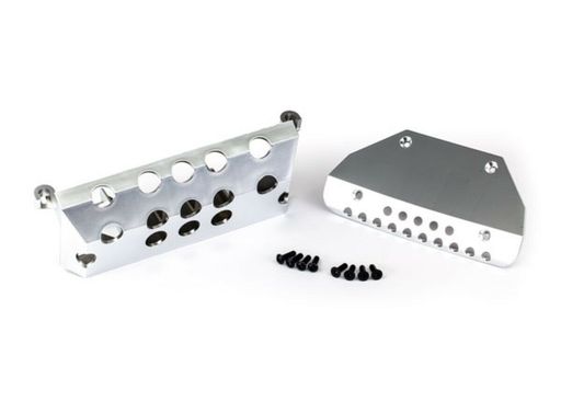 Traxxas 8835 Skid Plates, Mercedes-Benz G 63, Front & Rear (Satin-plated Finish)