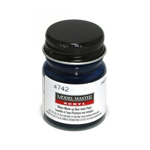Testors 4742 Acryl Flat 1/2 Oz Insignia Blue FS35044 Acrylic Paint Model Master