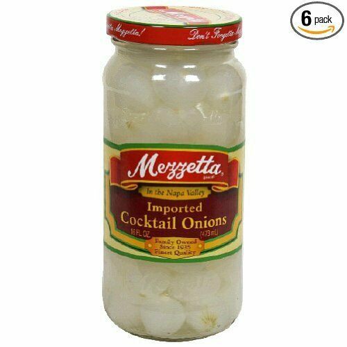 Mezzetta Onion Ccktail Sml, Pack of 6, PartNo 61226, by Mezzetta