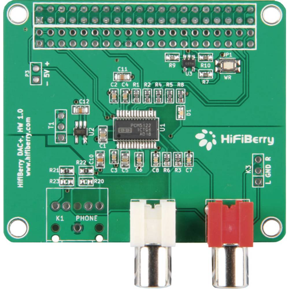 Hifiberry 4260439550057 Dac+, 2X Phono Output Dac for Rpi