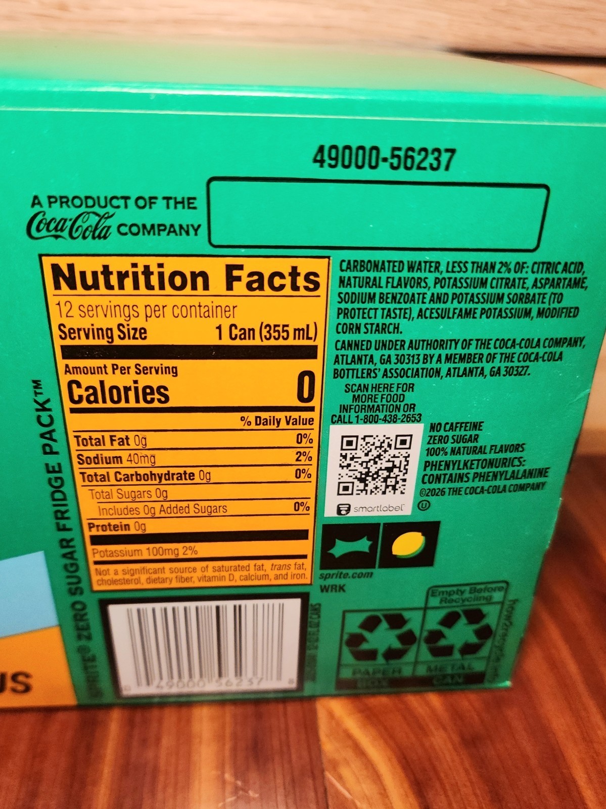 Sprite Chill Mango Citrus Zero Sugar Soda Pop, 12 Pack of 12 Fl Oz Cans thumbnail