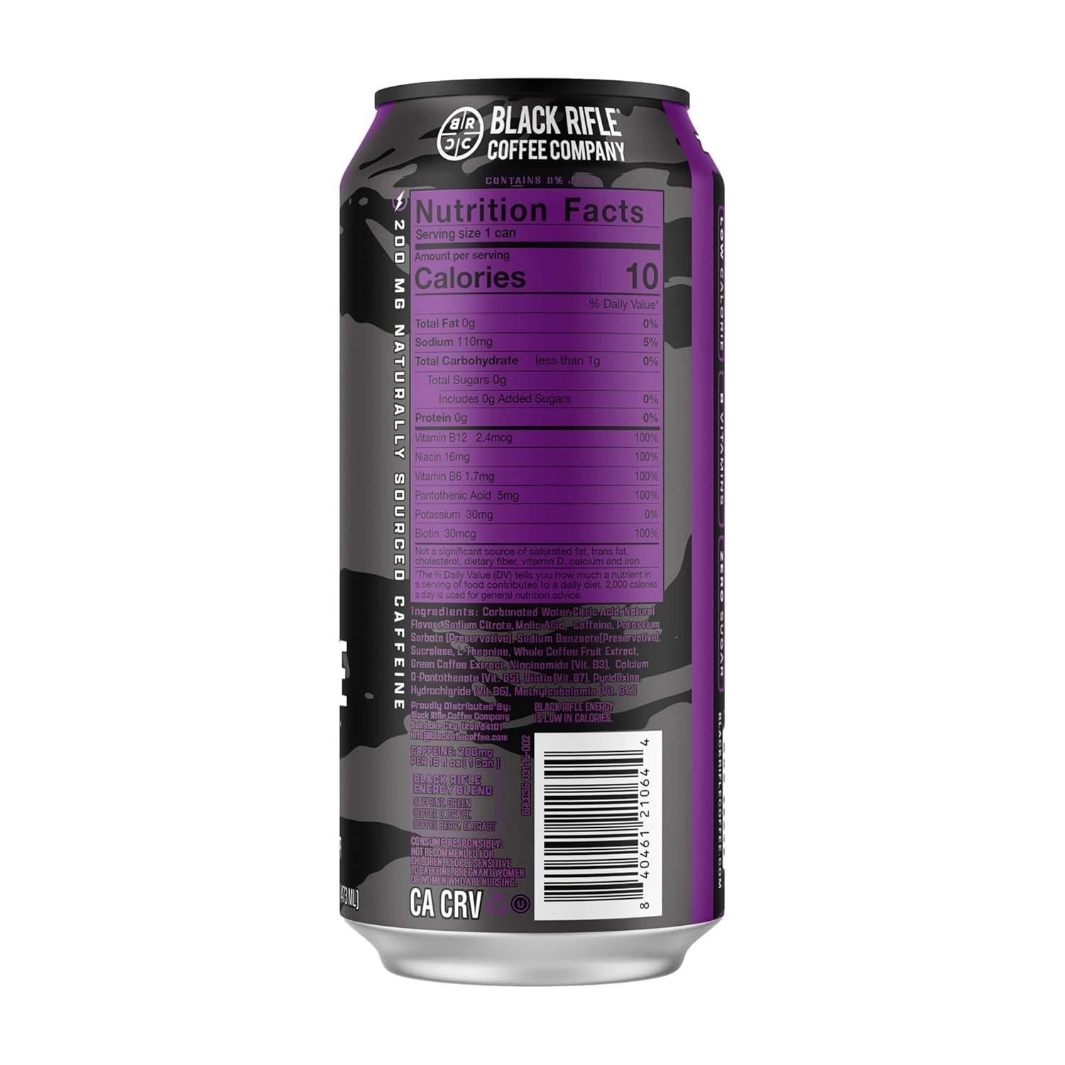 Grapex Zero Sugar Energy Drink, 200Mg Caffeine, 16 Fl Oz Can (Pack of 12) thumbnail