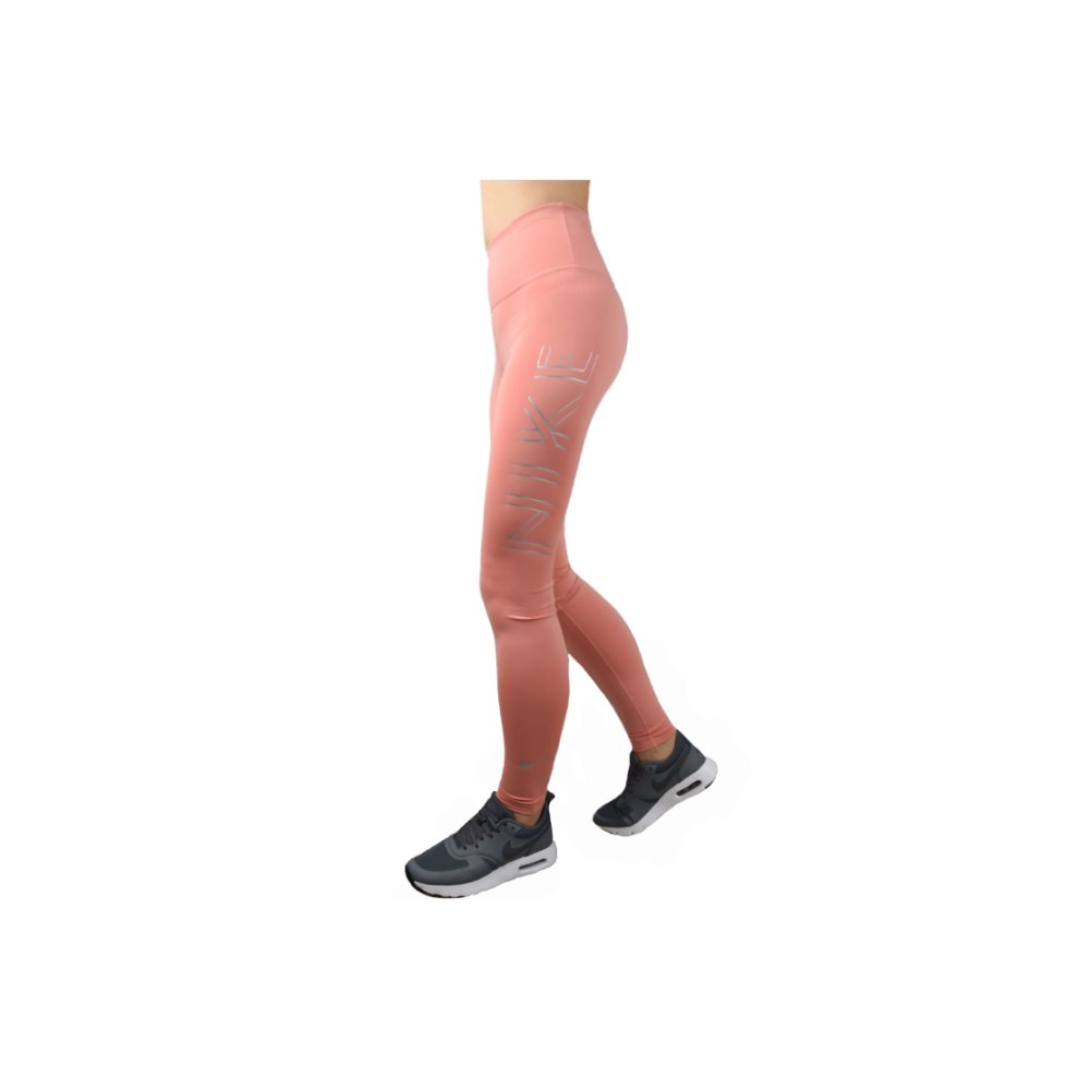 NIKE $65 Womens New Coral Logo Active Wear Leggings XS B+B thumbnail