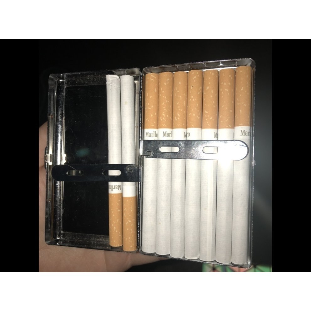 Stainless Steel Cigarette Case,Kitten Rake Cat Business Card Holder Case 0255 thumbnail