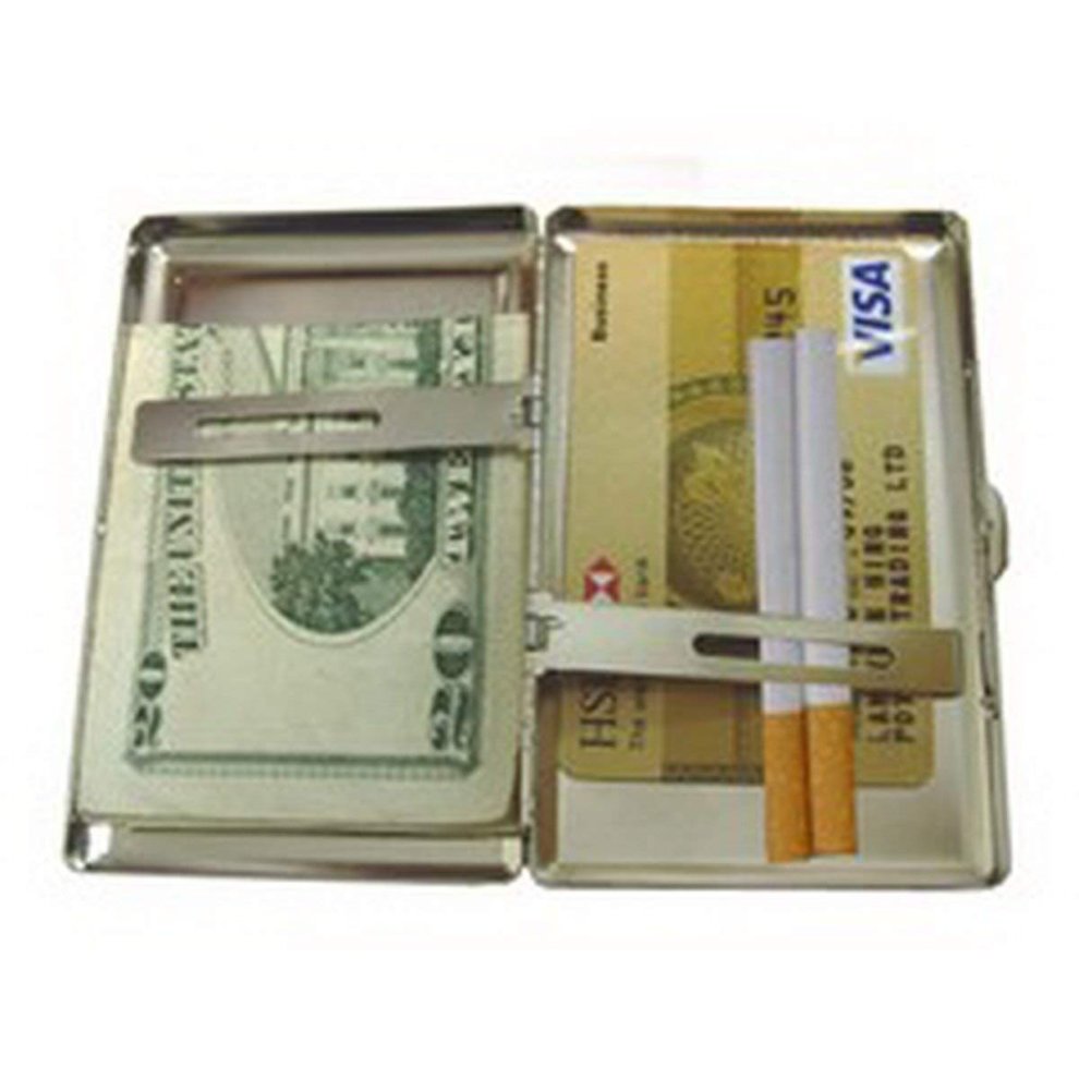 Stainless Steel Cigarette Case,Kitten Rake Cat Business Card Holder Case 0255 thumbnail