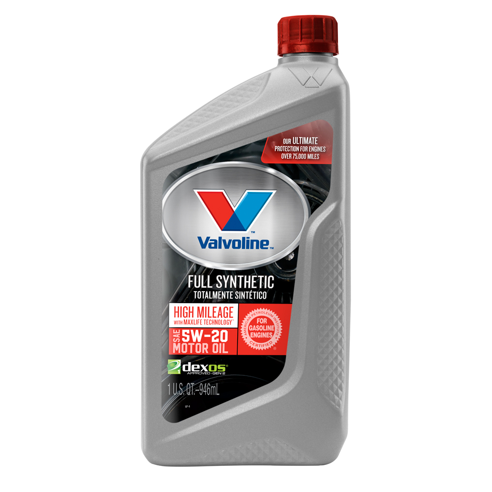 Valvoline MaxLife Full Synthetic High Mileage 5W-20 Motor Oil 1 Quart