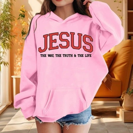 HUITKMM Girls Winter Casual Wear Round Neck Letter Print Pullover Hoodies and Sweatshirts for Outdoor Activities Daily Comfort 5075