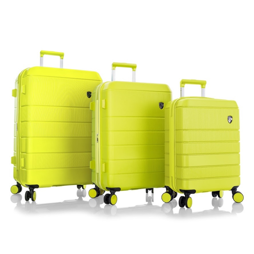 Heys 10134-0134-S3 Neo Hardside Luggage Set, Lemon