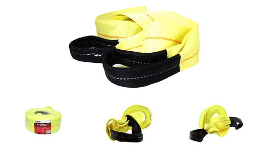 ABN Tow Strap with Reinforced Loops 3in X 30ft Vehicle Recovery Rope 20,000 L.