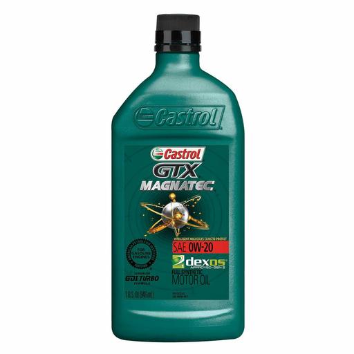 Castrol GTX MAGNATEC 0W-20 Full Synthetic Motor Oil (1 Qt. Bottles, 6 Pk.)