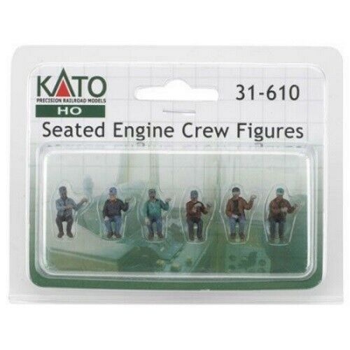 New Kato Engine Crew (6) HO Scale Seated 31610