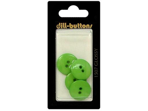 Dill Buttons of America Dil1507 Dill Buttons 18mm 4pc 2 Hole Green