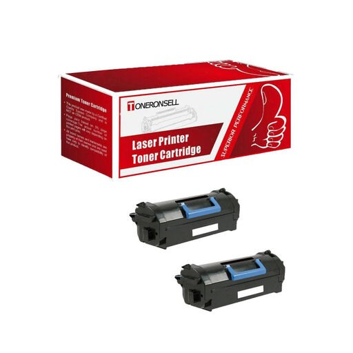 331-9797 Black Compatible Toner Cartridge for Dell B5465dnf MFP B5460dn 2PK