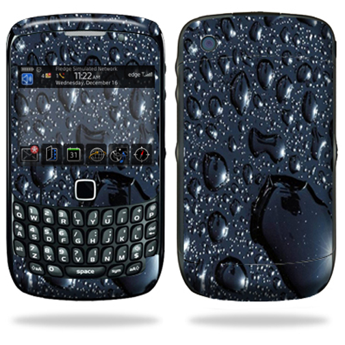 Skin Decal Wrap for Blackberry Curve 8500, 8520, 8530 Black Dia Plate