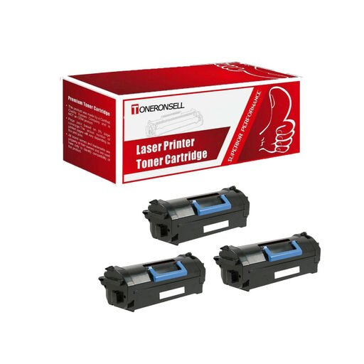 Compatible Toner Cartridge 3 X 331-9797 Black for Dell B5465dnf MFP B5460dn