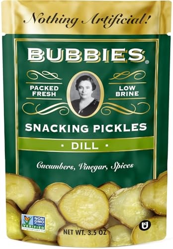 BUBBIES of SF Dill Pickle Snacking Chips, 3.5 OZ