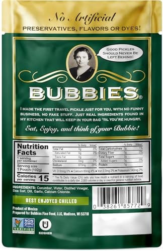BUBBIES of SF Dill Pickle Snacking Chips, 3.5 OZ thumbnail