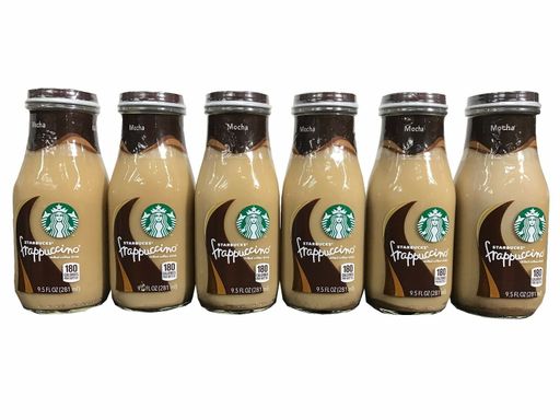 Starbucks Mocha Frappuccino 9.5 Fl Oz Chilled Coffee Drink 6 Pack