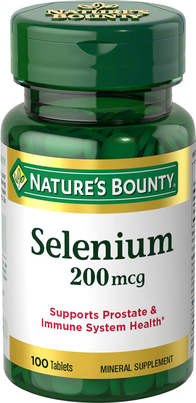 Nature's Bounty Selenium Vitamin | 200 Mcg | 100 Tabs | Prostate Health