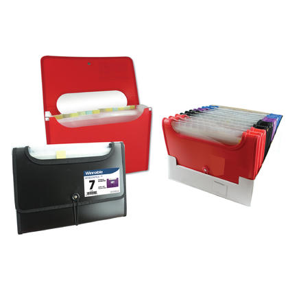 Winnable WindowFile 7-Pocket Expanding File, Letter-size, Assorted thumbnail