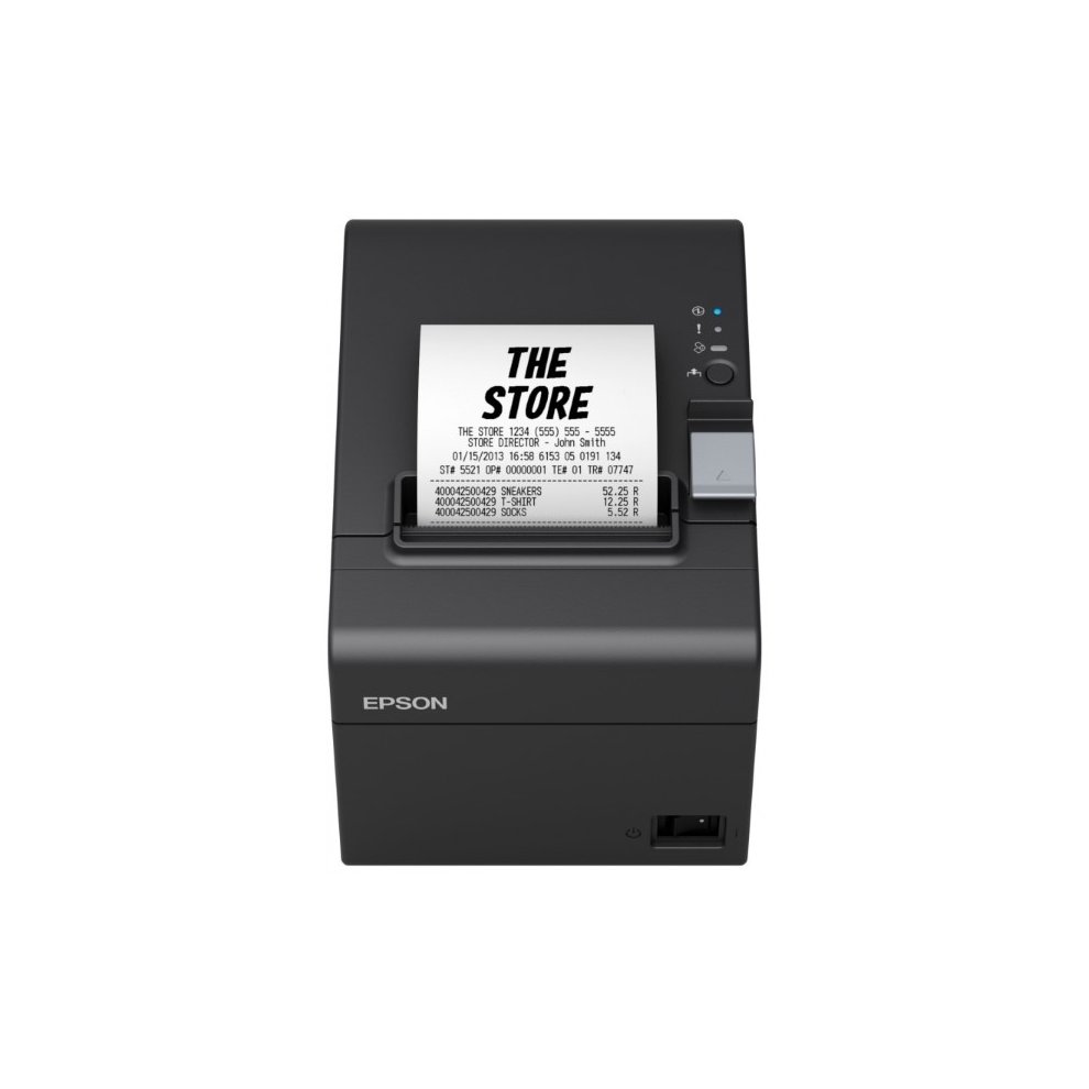 Epson - TM-T20III Monochrome Thermal POS Receipt Printer with US Power Cord Included - C31CH51011 - Black