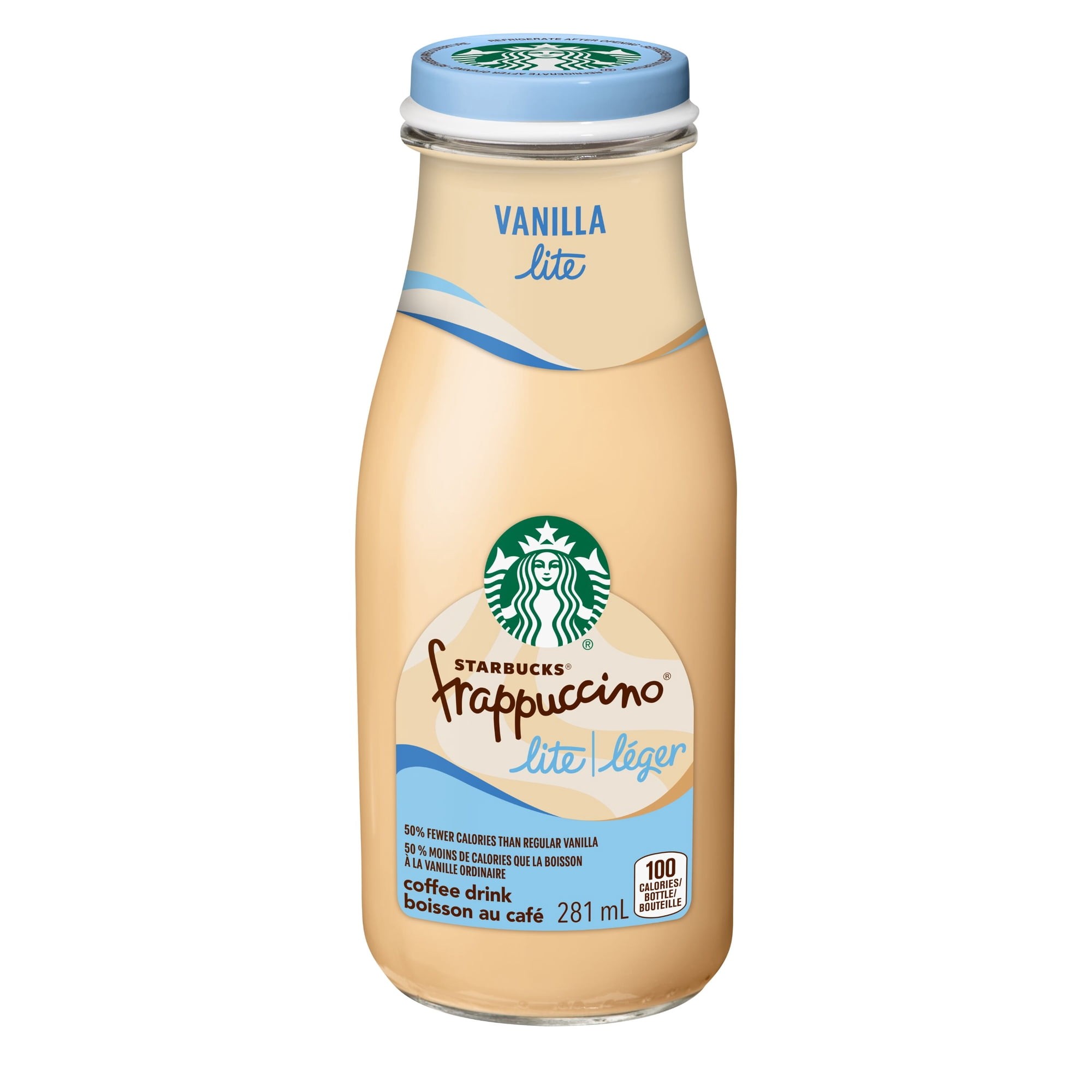 Starbucks Frappuccino Lite Vanilla Coffee Drink 281 Ml, Bottle 281ml