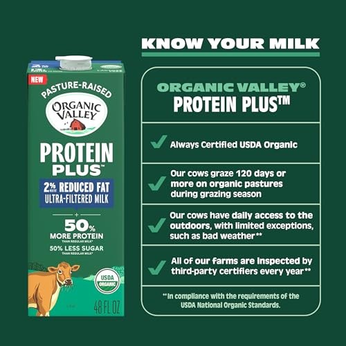 Organic Valley Protein Plus Organic 2% Ultra-Filtered Milk, 48 Fl Oz thumbnail