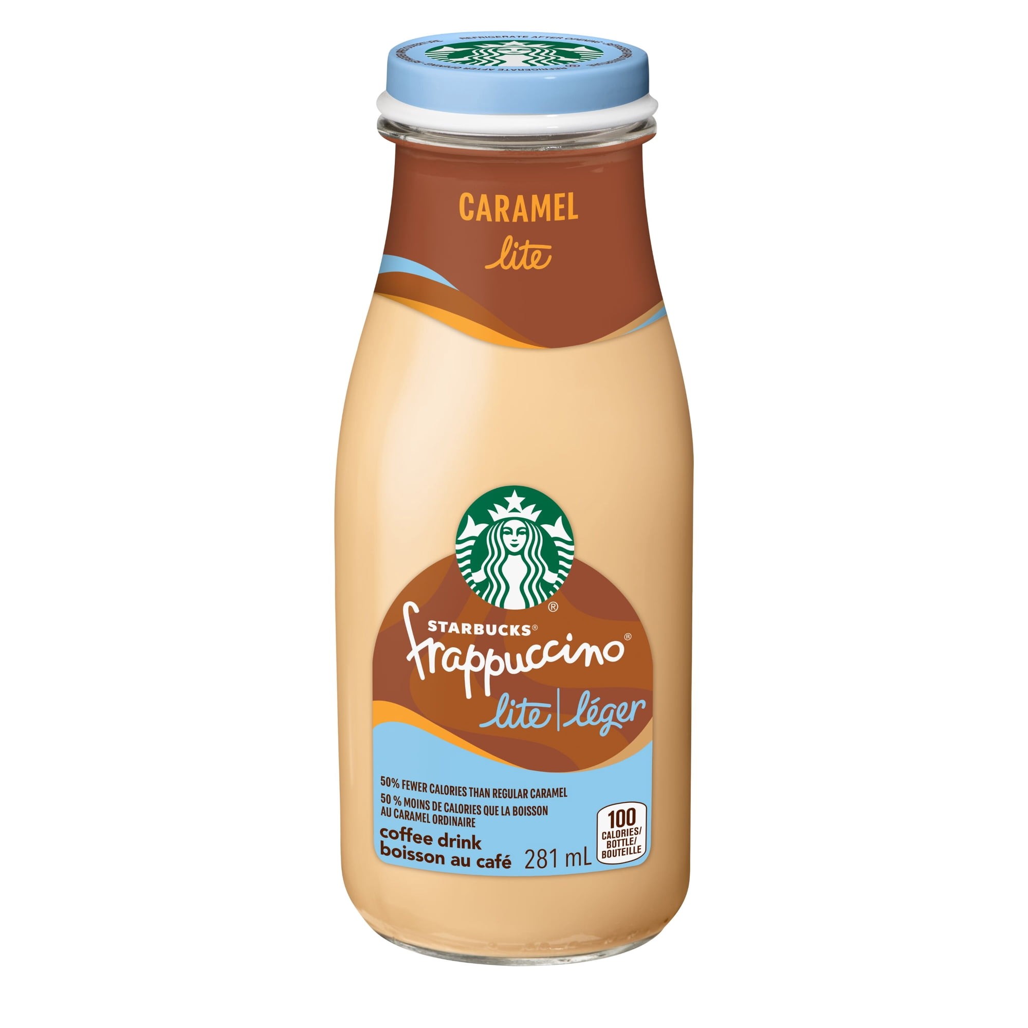 Starbucks Frappuccino Lite Caramel Coffee Drink 281 Ml, Bottle 281ml
