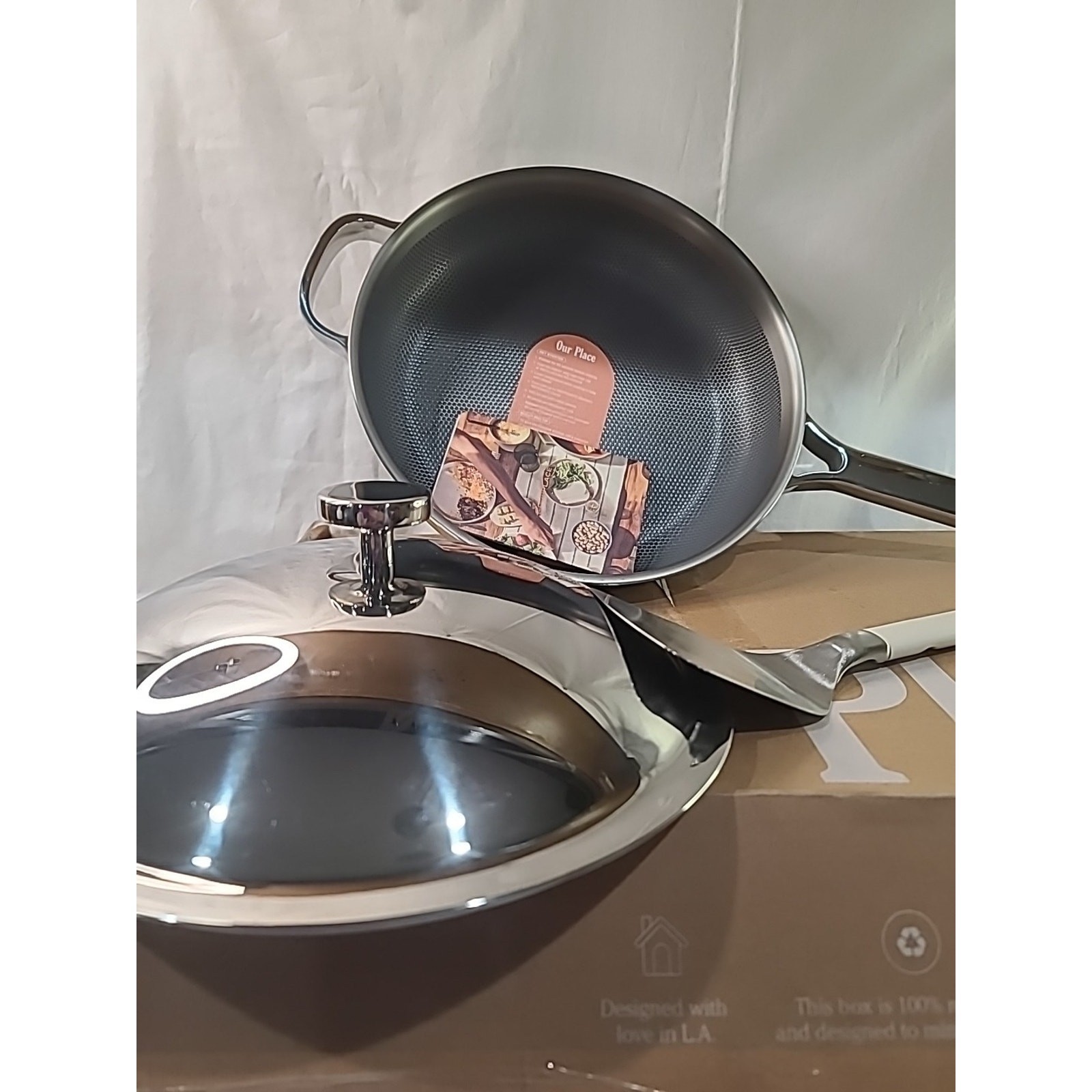 Our Place 3pc Titanium 10.5 Always Pan Pro W/ Chrome Color