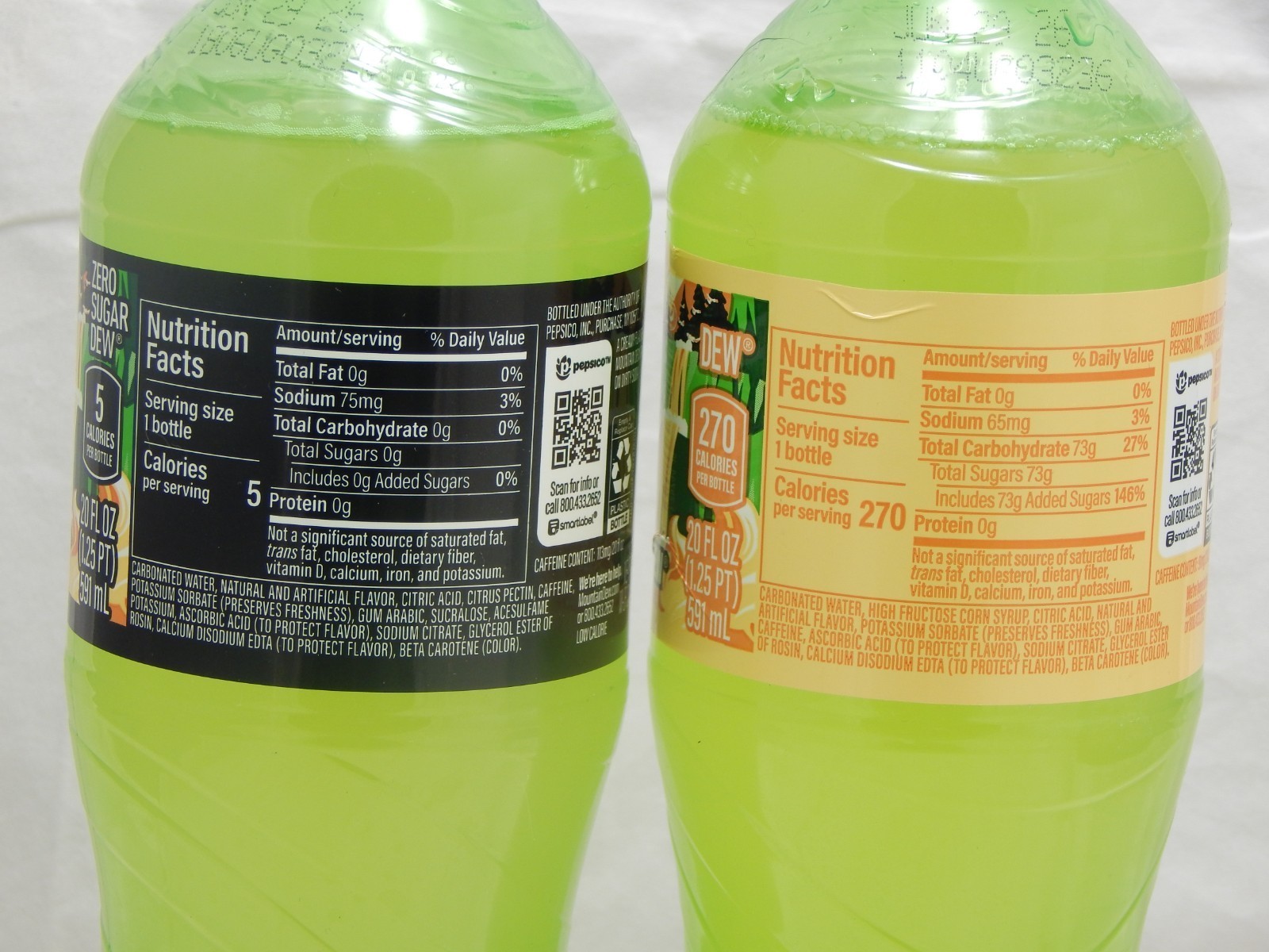 Dirty Mountain Dew Cream Soda Dew 1-Zero Sugar 1-Regular 2-20oz Bottles New MTN thumbnail