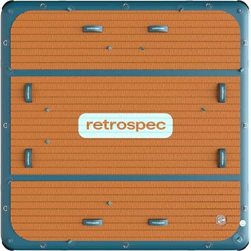 Retrospec Siesta Dock 7' & 10' XL Inflatable Floating Platform - Lake & Pool Essential with 1050lb & 1500lb Capacity - Multi-Person Water Dock with D- thumbnail