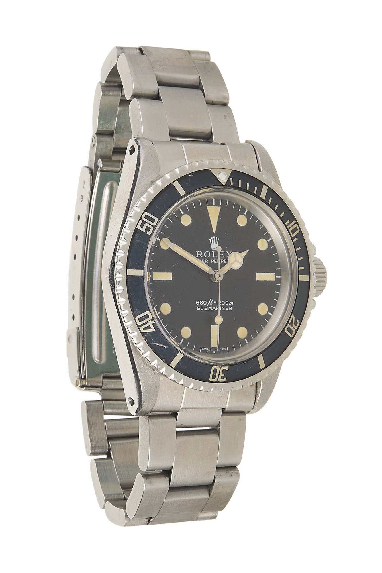 Women's Rolex Black Stainless Steel Submariner 5513 40mm in Black