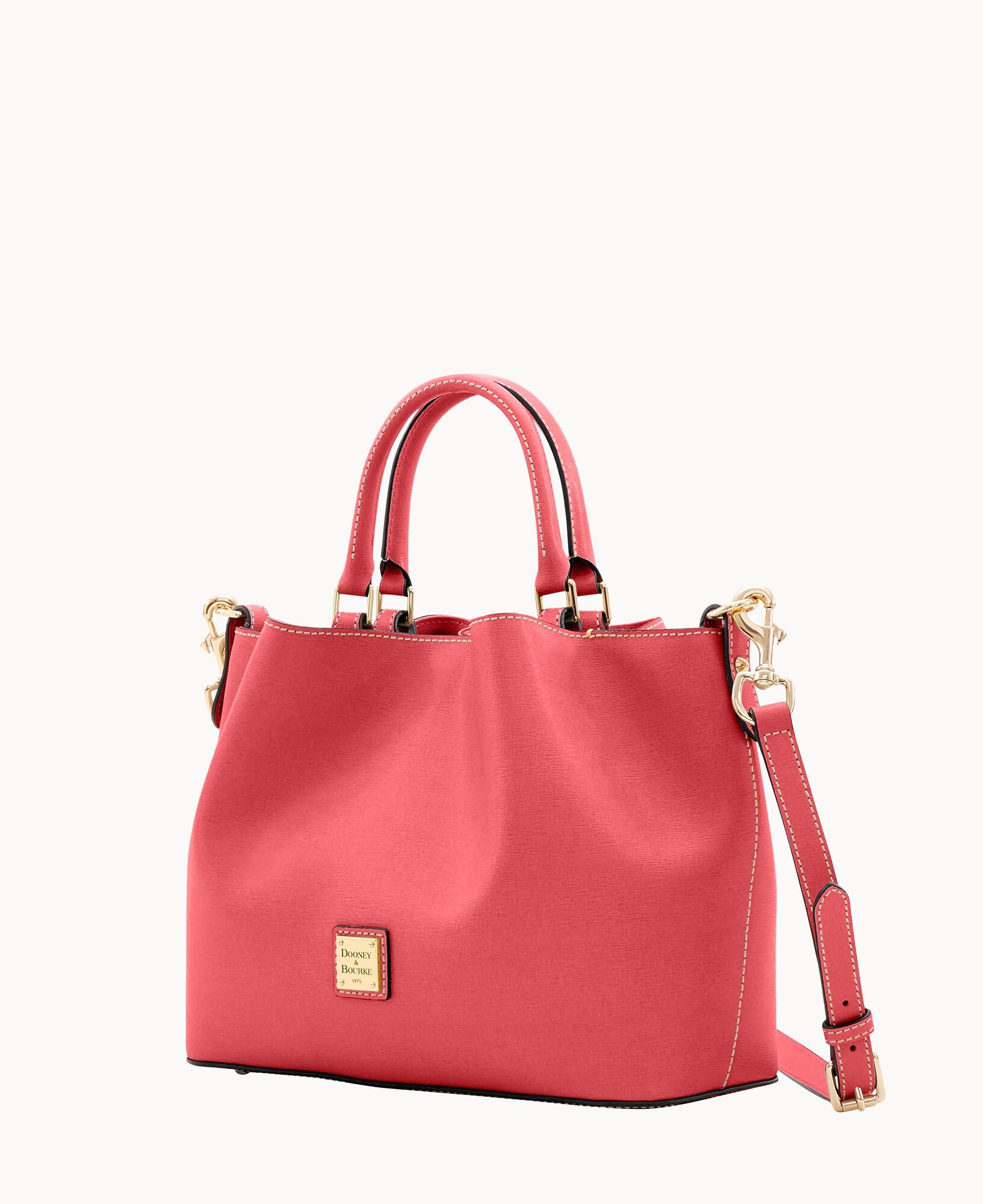 Dooney & Bourke Women's Saffiano Brenna Satchel Bag in Bubble Gum